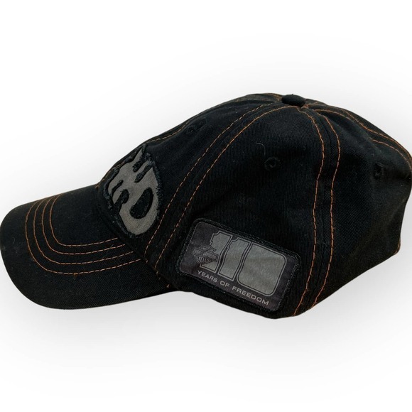 Harley Davidson Black Adjustable Road Tour 2013 Hat Cap Mens Biker Heritage - Picture 4 of 10